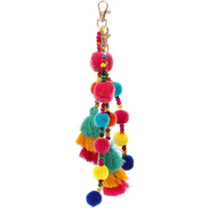2 Pcs Colorful Wool Ball Pendant Bag Decoration Handbag Dangle Pendants - Zdjęcie 1 z 12