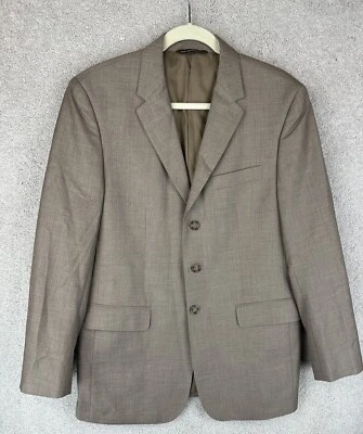 Perry Ellis Blazer Mens 40 Short Brown Tan Sport Coat Jacket - Image 1 of 4