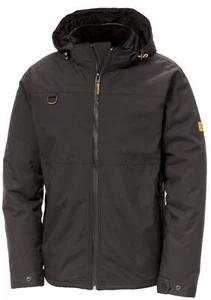 Caterpillar Mens Waterproof Zip Jacket w Hood Chinook CAT Winter Ski - Black - Picture 1 of 12