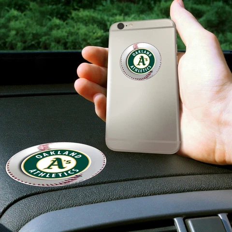 Fanmats MLB Oakland Athletics Get a Grip Cell Phone Grip Thick Polymer Stickers Cover
