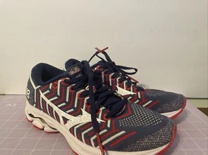 Mizuno PeachTree Road Race 2018 Damengröße 7 rot weiß blau Laufschuhe Turnschuhe - Bild 1 von 6