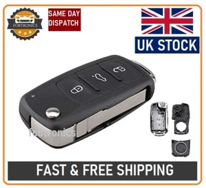 Funda Llavero Mando a Distancia Abatible 3 Botones Para Seat Ibiza León Toledo + Hoja HAA A87 - Imagen 1 de 7