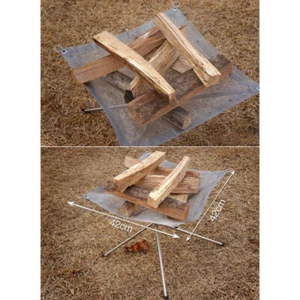 Folding Portable Fire Pit Mesh Fire Pit Bonfire Stand Outdoor Camping FI - Picture 1 of 7