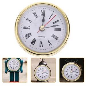 Clock Round Quartz Movement Replacement Insert Small Inserts Embedded - Picture 1 of 8