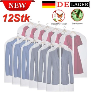 12er Pack Kleidersack Vliesstoff 60 x 100 cm Kleiderhülle Kleider Schutzhülle - Bild 1 von 18