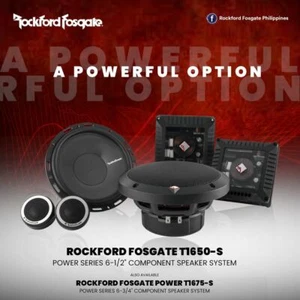 ROCKFORD FOSGATE POWER T1650-S 6.5" COMPONENT SPEAKERS TWEETERS CROSSOVERS NEW - Picture 1 of 7