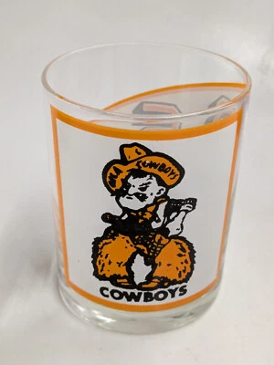 Vintage OSU Oklahoma State University Cowboys Cocktail Drink Glass - Image 1 of 2