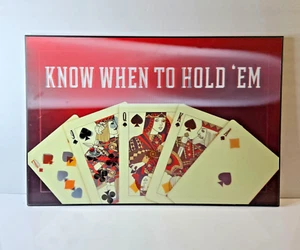 Texas Hold 'Em poker - Know when to hold 'em Decorative Sign - Picture 1 of 7