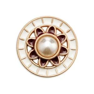 5pcs Elegant Floral Button with Pearl Center Hollow Design 18/23/25mm for Sewing - Picture 1 of 7