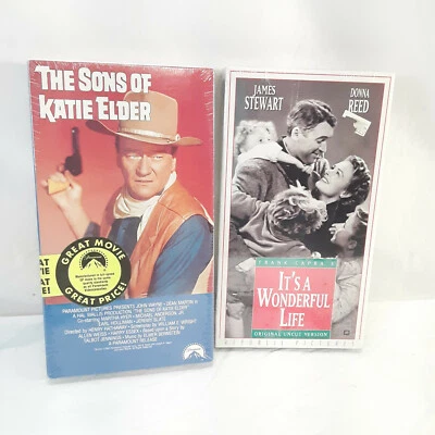 It's a Wonderful Life/The Sons Of Katie Elder VHS 2 Pack Movies New - Image 1 of 2