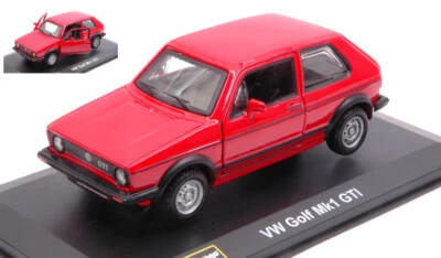 MODELLINO AUTO STATICO BURAGO VW GOLF MK1 GTI 1979 ROSSO MODELLISMO SCALA 1:32 - Immagine 1 di 2