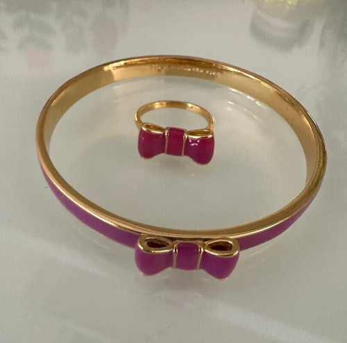 Bracciale kate spade + fiocco ad anello vecchia collezione precedente buone condizioni