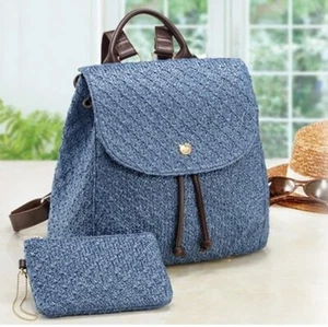 Sanrio Hello Kitty Happy Indigo Blue Backpack New - Picture 1 of 10