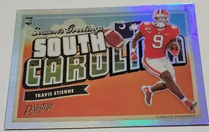 2021 Panini Prestige Travis Etienne Seasons Greetings Insert Clemson SC - Bild 1 von 2