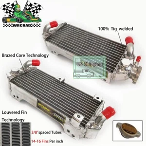 Full Aluminum Radiator For 2000-2022 Suzuki DRZ400S / 2005-2022 Suzuki DRZ400SM - Picture 1 of 14