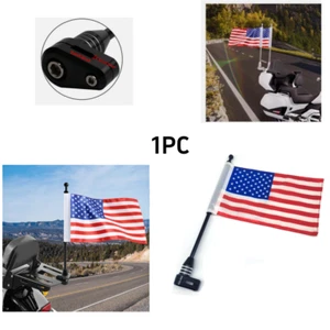 1PC For Honda Goldwing GL1800 2001-2011 Rear Side Mount American USA Flag Pole - Picture 1 of 13