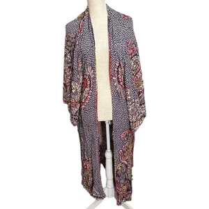 Raj Paisley Stickerei Laune Damen Einheitsgröße Kurzarm Staubtuch Topper Cardigan Boho - Bild 1 von 14
