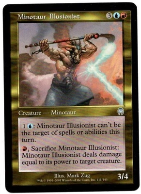 MTG MINOTAUR ILLUSIONIST 111/143 APOCALYPSE MAGIC THE GATHERING - Image 1 of 4