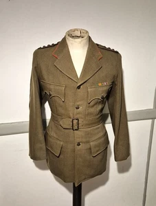 Original WW2 British Army 2nd Gurkha Rifles Officer Service Dress Jacket J.E Tew - Picture 1 of 16