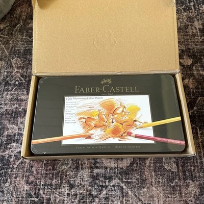 Faber Castell Polychromos Artists' Color Pencils - Tin of 120 Colors - Brand New - Image 1 of 3