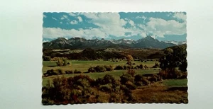 Vintage Mt. Sneffels Colorado Lithographie Postkarte malerischer Bergblick - Bild 1 von 2