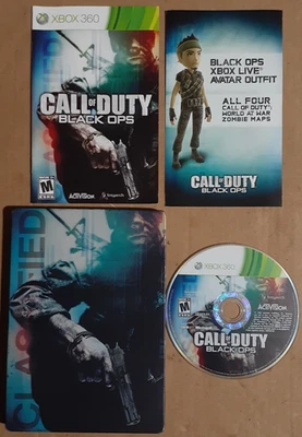 Call Of Duty Black Ops Hardened Edition Complete (Xbox 360 2010) VG Shape/Tested - Image 1 of 3