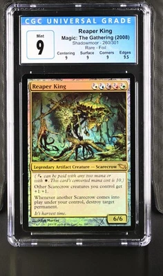 REAPER KING Shadowmoor Foil Rare CGC 9 Q+ MTG EDH [Nostalgium] - Image 1 of 2
