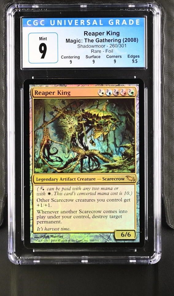 REAPER KING Shadowmoor Foil Rare CGC 9 Q+ MTG EDH [Nostalgium] - Image 1 of 2