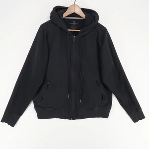 Mack Weldon Full Zip Hoodie Sweatshirt Mens X-Large Black Pockets Cotton Blend - Picture 1 of 7