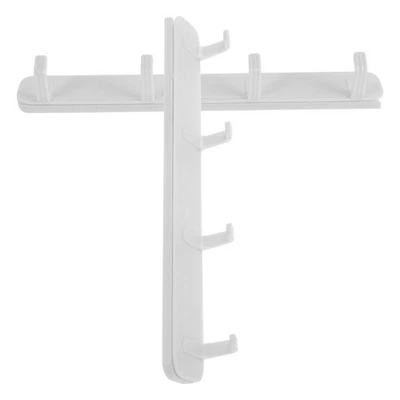  Crochets de rangée de mur de 2 pièces, crochets de rangée de Type rail - Image 1 of 4