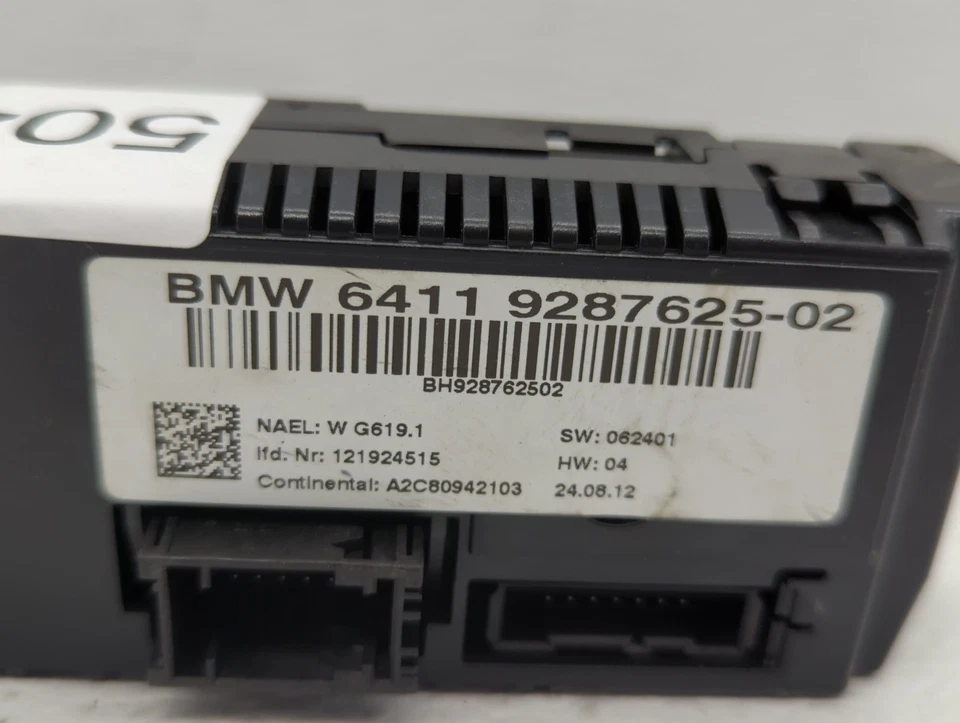 Controle climático aquecedor CA 2012-2015 BMW X1 6411 9287625-02 P7X6X - Imagem 1 de 4