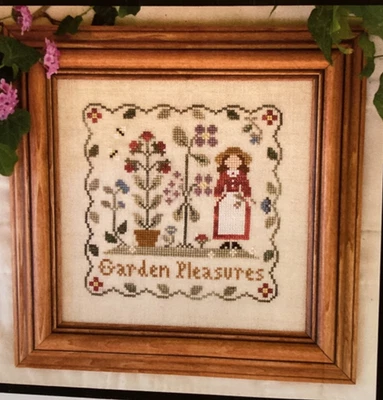 PATTERN Garden Pleasures Cross Stitch Sampler NEW Little House Needleworks - Image 1 of 4
