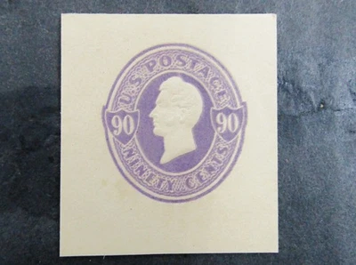 nystamps US Cut Square Stamp # U346 Mint H       N28x2962 - Image 1 of 2
