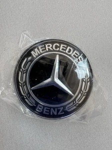 Mercedes Benz 2pin 57mm Car Front Hood Emblem Star Bonnet Badge NEW💙 UK Seller - Picture 1 of 5
