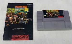 Donkey Kong Country 2: Diddy's Kong Quest (Super Nintendo SNES) con PROBADO MANUAL - Imagen 1 de 7