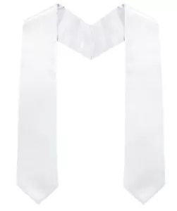 Unisex Adult Plain Graduation Stole Sash 60" Long Academic Commencements - Picture 1 of 7
