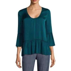 Trina Turk Lilias Bell Sleeve Silk Top Small NWT - Picture 1 of 10
