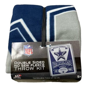 Dallas Cowboys doppelseitig kein Nähen Fleece Überwurf Decke Kit (50" x 60") - Bild 1 von 2