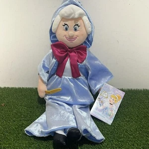 Disney Store Cinderella Fairy Godmother 18" Plush Doll 70th Anniversary New Tags - Foto 1 di 10