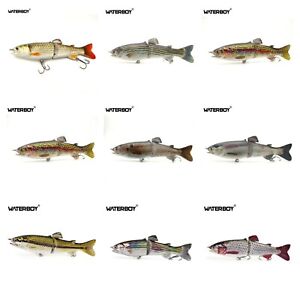 2 Segment Jointed S-Waver 180mm 68g Slow Sink Lure Rainbow Trout - Choose Color
