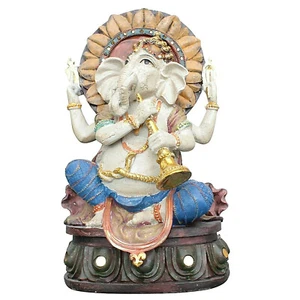 Estatua de Ganesha 30 cm grande figura ganescha hinduismo india budismo buddha XL - Imagen 1 de 2
