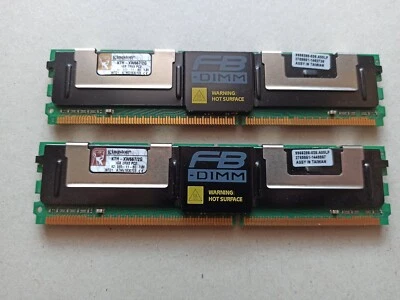 Kingston 2GB (2x1GB) PC2 Ram DDR2 Server Arbeitsspeicher FB-DIMM KTH-XW667/2G - Bild 1 von 3