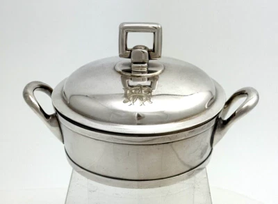 Тарелка с серебряным припаянным маслом или сыром TIFFANY - Изображение 1 из 4