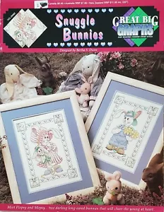 Snuggle Bunnies Cross Stitch Pattern By Great Big Graphs s3 - Picture 1 of 4