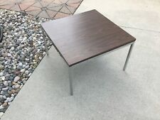 FLORENCE KNOLL HEAVY CHROME AND COMPOSITE TOP COFFEE TABLE / NY LABEL