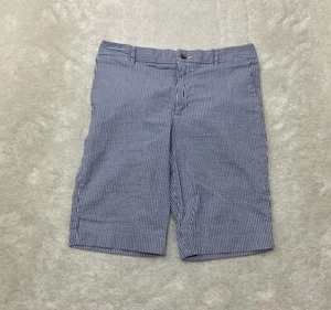 Polo Ralph Lauren Boys Size 16 Blue And White Striped Seersucker Chino Shorts  - Picture 1 of 9