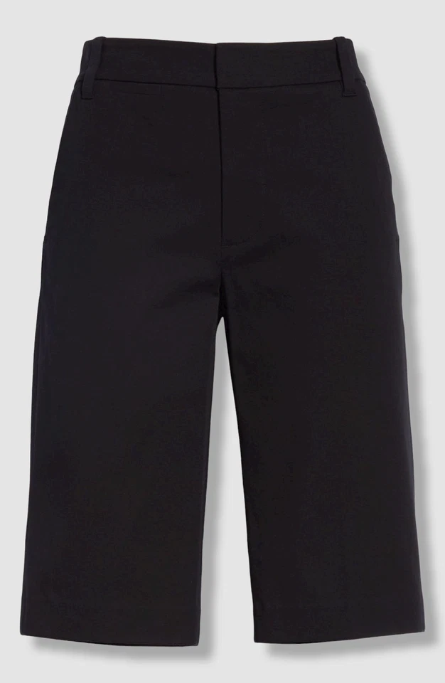 Vince Women's Black High-Rise Waist-Stretch Casual Bermuda Shorts Size 4