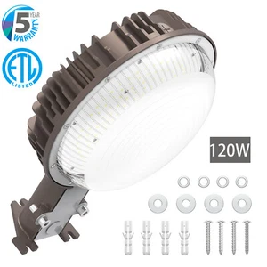 120Watt led Barn Light Dusk To Dawn Photocell Outdoor Garden Backyard Farm Lamp - Picture 1 of 9