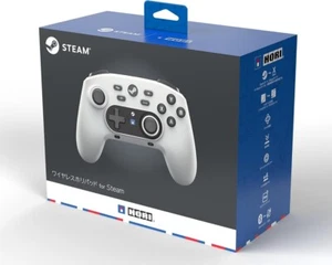 Wireless Hori pad Controller for Steam Shiny White HPC-066 Steam Official - Picture 1 of 9