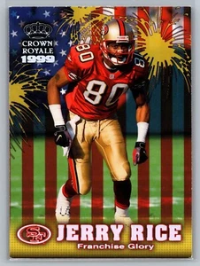 Jerry Rice 1999 Pacific Franchise Glory #21 - Salón de la fama casi nuevo *tarjetas de texto* - Imagen 1 de 2
